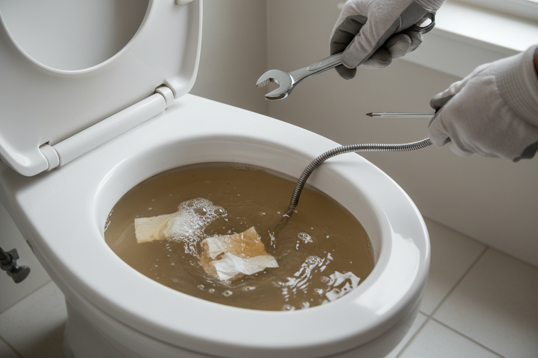 Problem photo – Is your toilet struggling to clear the bowl, requiring multiple flushes? Discover the common reasons behind a weak flush and simple adjustments you can make to restore its full flushing power.