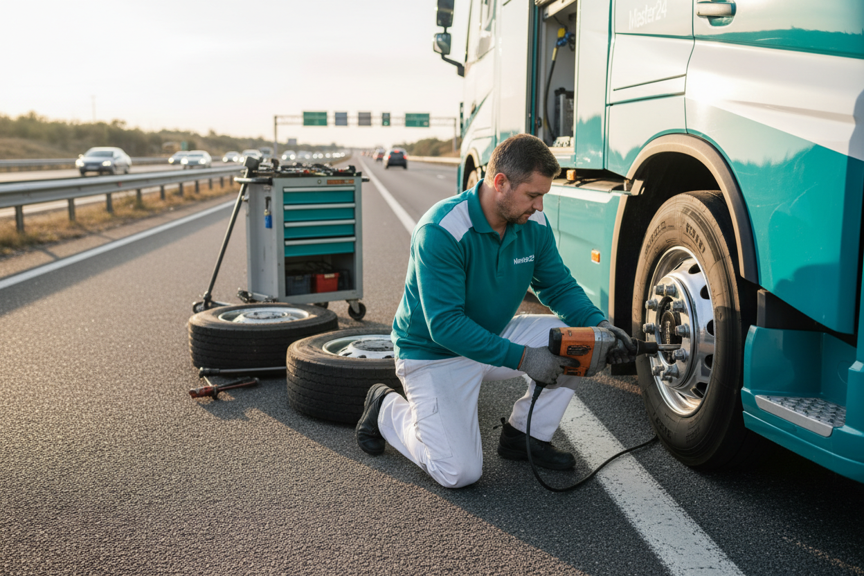 Truck Tire Assistance (Roadside Support)